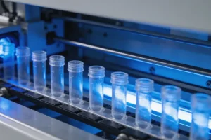 一位女性正在查看基因检测报告，表情关切