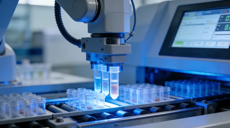 超声引导下羊膜腔穿刺的医学示意图