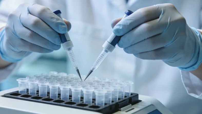 一位孕妇手持NIPT报告,面露担忧