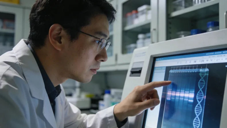 产科医生与孕妇面对面沟通交流的场景