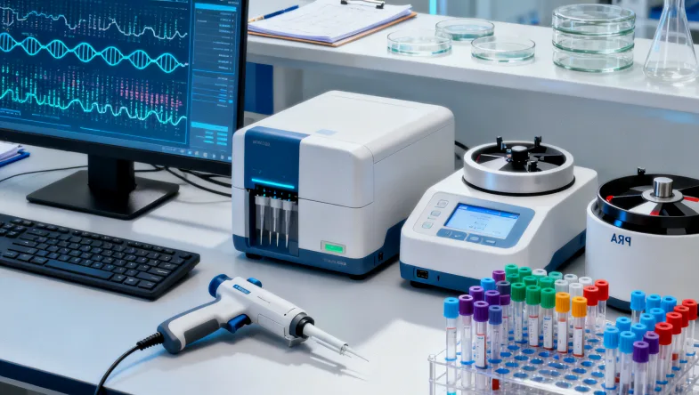 女性查看日历标记紊乱的月经周期