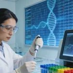 FISH检测显示ALK基因断裂示意图