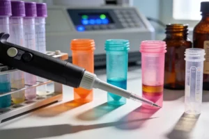 一位年轻人面对牛奶和面包露出困惑表情