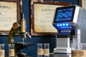 一份布满阳性标记的食物不耐受检测报告特写