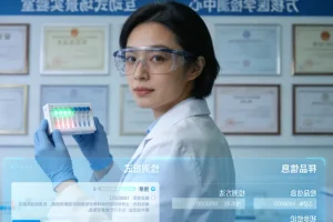 基因检测报告截图与一碗面条的对比图