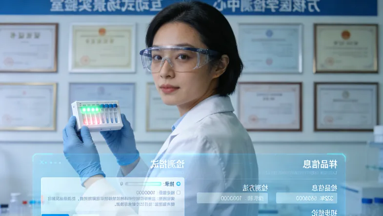 基因检测报告截图与一碗面条的对比图