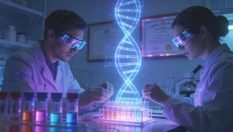 医生与备孕夫妇咨询沟通场景