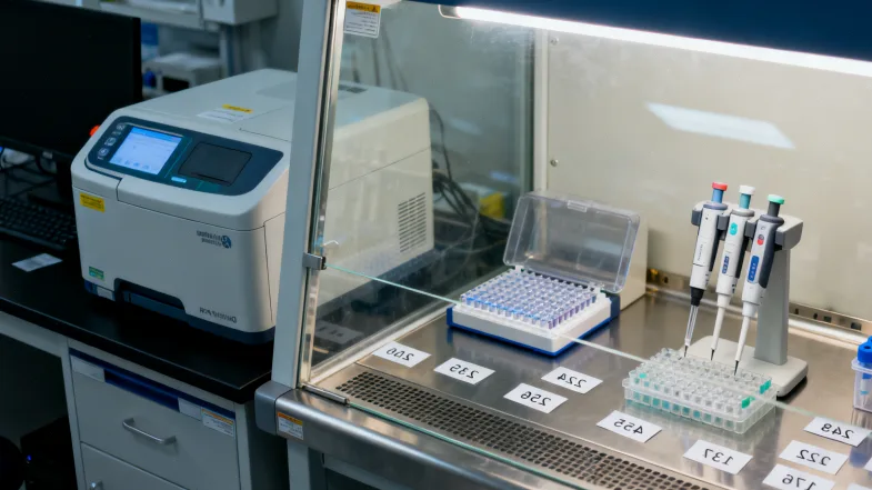 一家人围坐餐桌看基因检测报告的场景