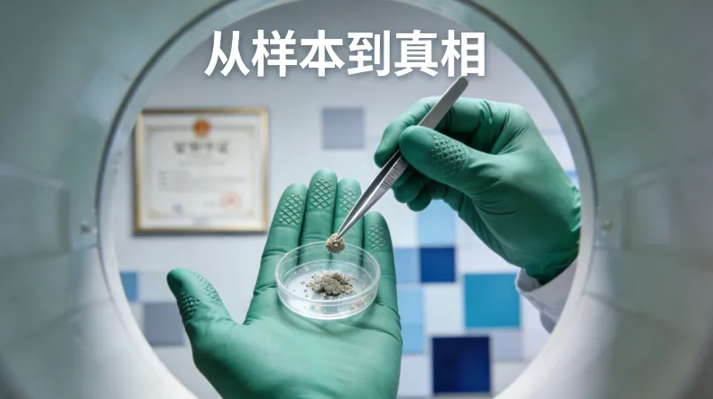 一位女性正在查看她的个性化健康检测报告