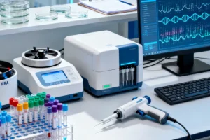 医生与患者家属沟通治疗方案的场景图