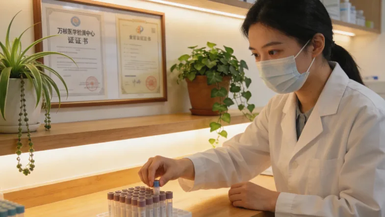 PD-L1检测原理示意图：钥匙与锁的比喻