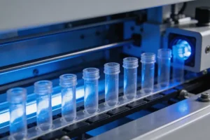 医生与患者共同查看病理检测报告