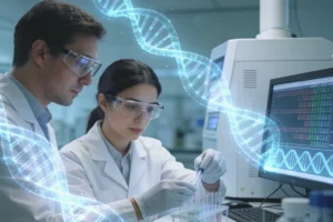 乳腺癌基因检测实验室工作场景