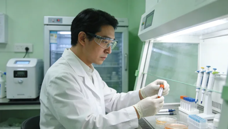 医生为乳腺癌患者讲解基因检测报告