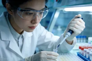 血常规检测操作示意图