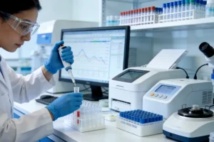 医生为患者讲解基因检测报告