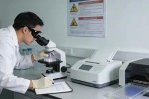 RAS基因检测实验室工作场景