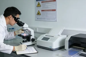 肠癌基因检测实验室工作场景