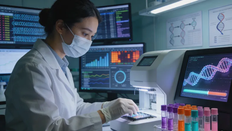 基因检测报告显示KRAS突变结果