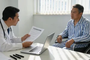 结肠镜检查过程示意图