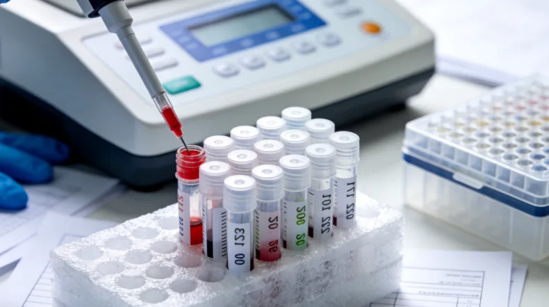 医生与患者讨论基因检测报告