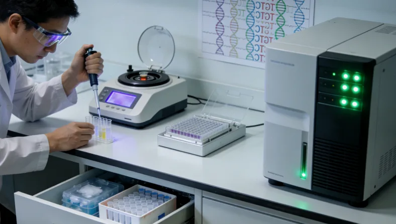 血液样本检测实验室场景