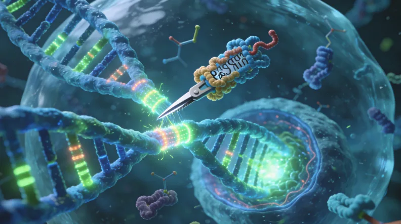 医生与肝癌患者讨论基因检测报告