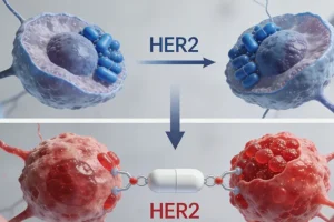 肝癌原发灶与复发灶基因差异示意图