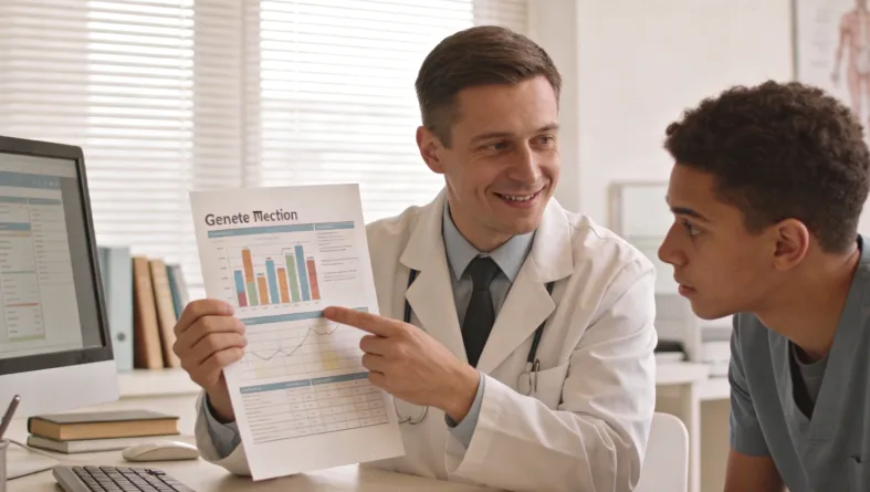 肝癌基因检测报告示意图