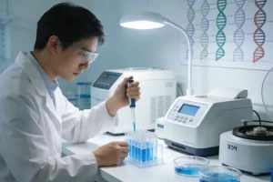 PD-L1检测实验室操作流程示意图