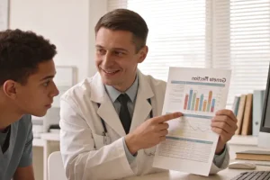 AFP动态变化曲线示意图