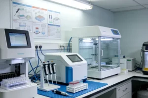 医生与患者家属沟通基因检测方案的场景