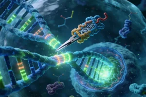 医生与患儿进行基因检测咨询