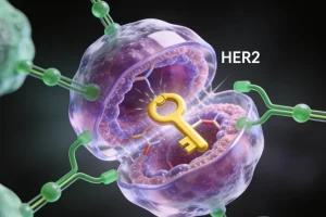 晚期肺癌患者接受基因检测示意图