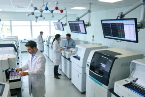 肺腺癌与小细胞肺癌病理切片对比