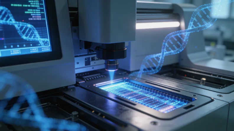 基因检测实验室工作场景