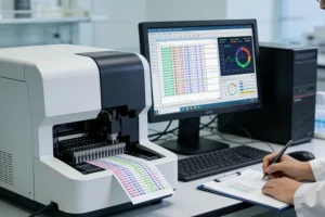 电磁导航支气管镜操作示意图