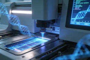 肺癌组织样本基因检测过程示意图