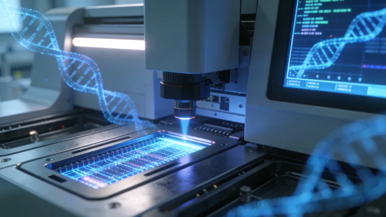 肺癌组织样本基因检测过程示意图