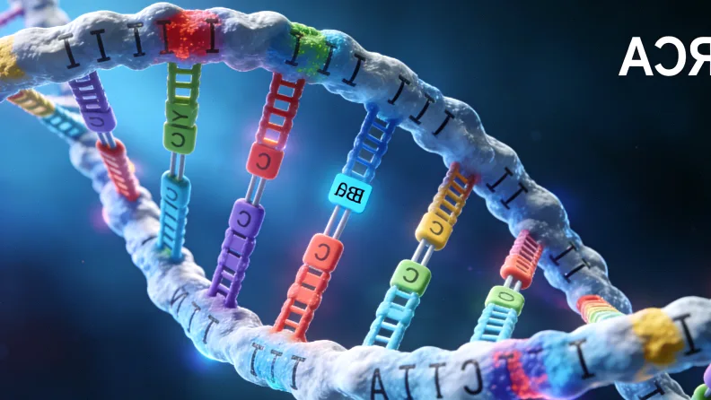 医生向患者解释基因检测报告
