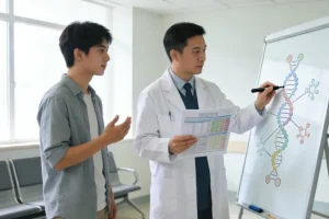 乳腺癌基因检测流程示意图