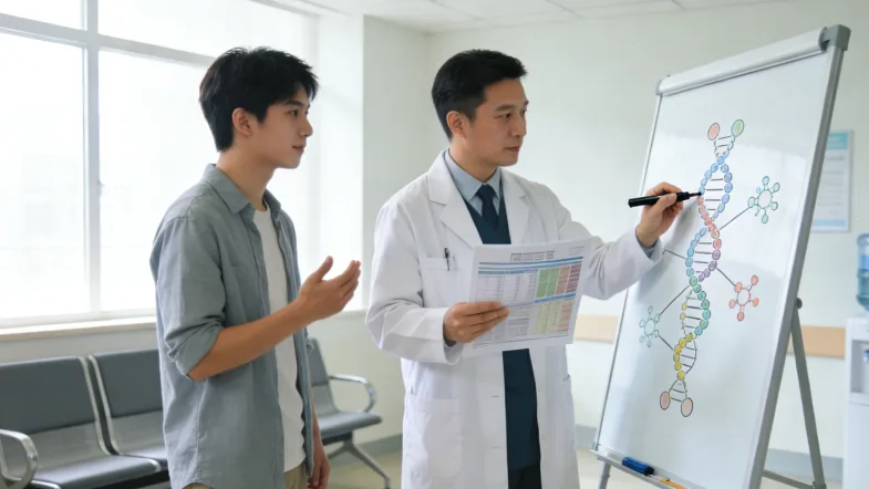 乳腺癌基因检测流程示意图