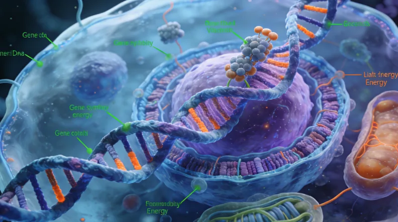 FISH检测中HER2基因扩增示意图