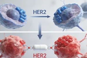 KRAS基因突变信号通路示意图