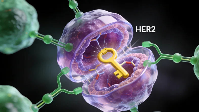 EGFR信号通路与RAS/BRAF基因示意图