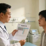 肠癌肝转移示意图：原发灶与肝转移灶