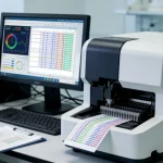 医生与患者共同查看基因检测报告