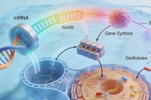 MAPK信号通路示意图，标注KRAS、NRAS、BRAF位置