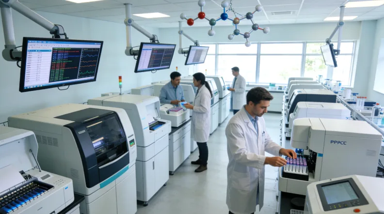 胃癌细胞HER2蛋白高表达示意图