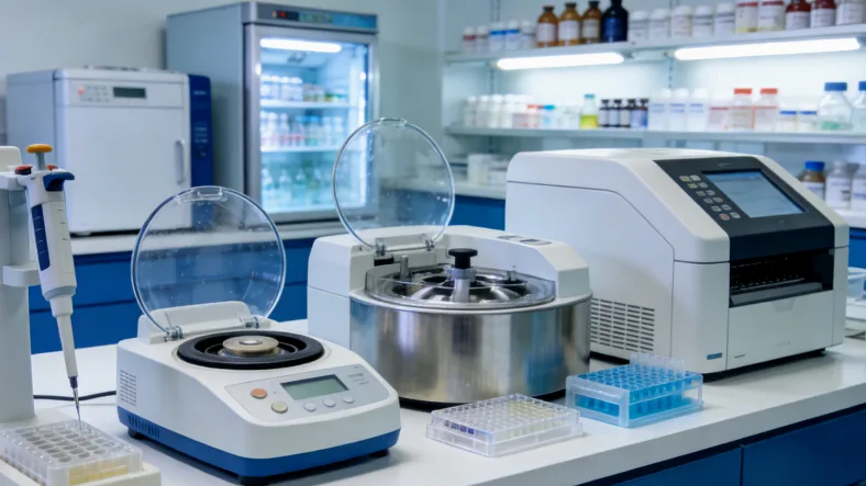 病理医生在显微镜下观察乳腺癌组织切片